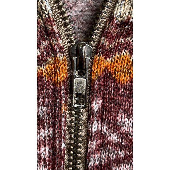 Potpourri Gift Size L Ladies Knit Sweater Hoodie Jacket Snowflake - Picture 12 of 13